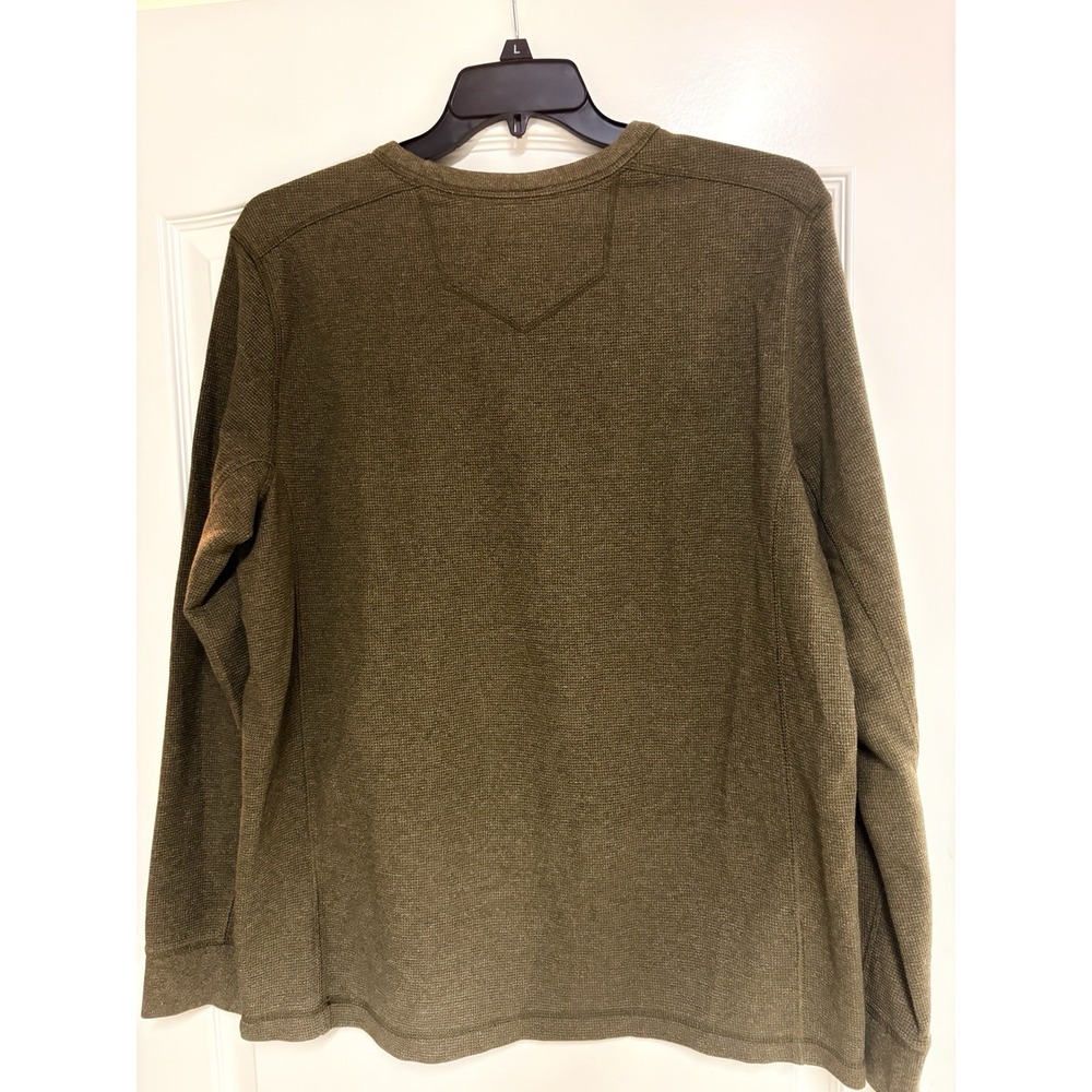 Eddie Bauer Sweater XL Men's Knit‎ Crewneck Olive Green
